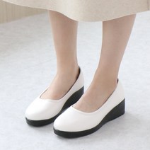 여성 편리화 유니폼화 간호화 효도화 통굽플랫 단화