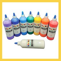 콜라쥬아트 500ml 전문가용 아크릴물감 대용량 가구 벽화 DIY물감, zibeef 12색 마카펜