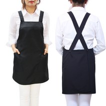 다솜라이프/X끈앞치마, 대 사이즈 검정