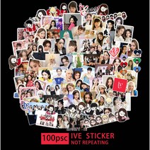 아이브 IVE AFTER LIKE 굿즈 다꾸스티커 꾸미기 스티커 100매, B(100PCS)
