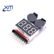 디지털 2 IN 1 1S-8S 리튬 배터리 저전압 표시기 버저 알람 모듈 Lipo/Li-ion/Fe RC 헬리콥터 배터리 테
