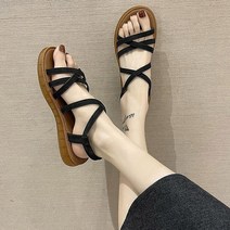 브라운 아웃솔 스트랩 여성 여름 샌들 슬리퍼 패션 20대 데일리 발 신발쇼핑몰 캐주얼