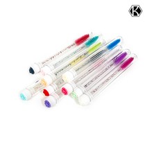 꽃송이케이스 땅콩브러쉬 미니 마스카라솔 스크류 낱개 색상랜덤, 1개