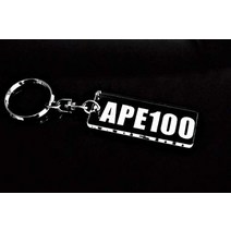 A-639 APE100 클리어 실버 2중 링 오리지날 키홀더 스트랩 스마트 키 케이스 키 케이스 블랭크 메인 키 등에 혼다 에이프 100 타입 D