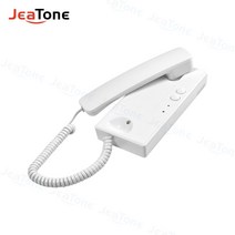 셀프초인종 아날로그인터폰 주택인터폰 jeatone 홈 오디오 핸드셋 도어맨 전화 양방향 대화 잠금 해제 통화 전송 기능이있는 아파트 용 유선 인터콤 시스템, 없음