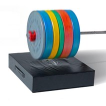 데드리프트 쿠션 소음방지 매트 바벨 방음 패드, 레드 75x60x15 (18kg)