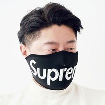 슈프림 방한마스크 고무 라텍스 모터 바이크 오토바이 머플러 목도리 3컬러, 블랙