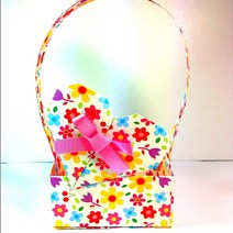 [종이가게0026]종이접기패키지 diy 봄 하트 선물 바구니만들기 세트 1 5인용