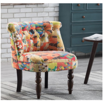 북유럽 빈티지 독특한 싱글 1인용 패브릭 쇼파, 태양 꽃