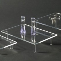 [VMD]진열대(테이블사각)/투명 아크릴 받침대 상품 거, 소 [4429]