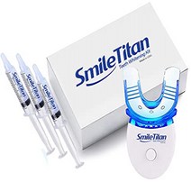 Smile Titan Teeth Whitening Kit 35% Carbamide Peroxide Teeth Whitening Gel (3) 3ml Syringes with 5X, 1