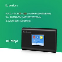 벤톤-M100 Cat 6 4G Wifi 무선 라우터 300Mbps Lte 휴대용 핫스팟 5G Mifi 잠금 해제 -c 고속 충전 3000 mAh 배터리, [02] EU Version