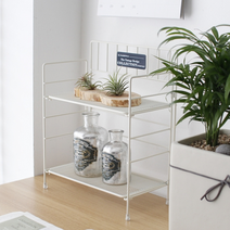 빈티지 컬렉션 철망선반-크림