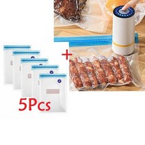 업소용진공포장기 업소용 가정용 실링기 진공포장 식품 진공 실러 포장 기계 필름 가정용 10 개 가방 포함, 08 white 1_01 EU 플러그