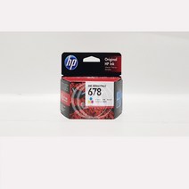 HP 정품잉크 NO.678/Z108AA/칼라, 1개