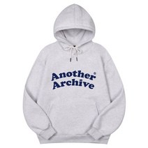 [국내 매장판] ANOTHER ARCHIVE 아치 팬시 로고 후드티_화이트메란지 254600