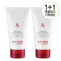 1+1 에이씨케어 주니어 모이스처 폼클렌저 폼클렌징 / 민감성피부 순한 클렌징폼, 150ml x 2ea