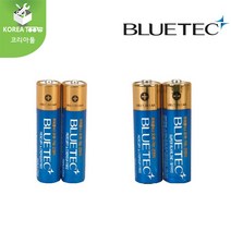 [BLUETEC]블루텍 건전지(알카라인) LR03(AAA)-60알 LR6(AA)-40알 1.5V 비닐포장, LR03(AAA) (1판=2EA) 60알