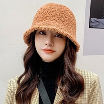 쇼미코리아 여성 여자 겨울 뽀글이 양털 벙거지 모자 버킷햇 SM-1042
