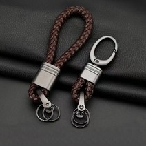 굿카굿즈 1+1 스마트키키링 자동차 차키 열쇠고리 체키홀더, 브라운