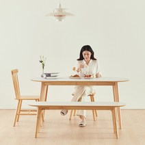 이노센트 엔젤라 1800 타원형 HPM 식탁 i100608, 내추럴