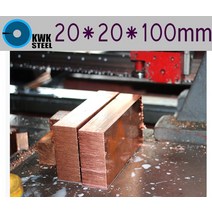 구리 시트 20*20*100mm c11000 iso cu-etp cw004a E-Cu58 플레이트 패드 순수 정제 diy 재료 산업 또는 금, 한개옵션0