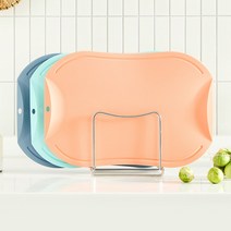 도블레 칼집이 나지 않는 항균 살균 도마(중) 4종 세트 ( 도마(중) 3 + 스테인리스 스탠드 ), (중)블루그레이, (중)그린, (중)레드