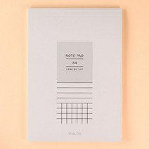 슈프림 노트패드 메모패드 A4, 단품