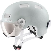 UVEX 우벡스 헬멧 라이더 경량 LED 조명 그레이 매트 55-58 cm, 기본