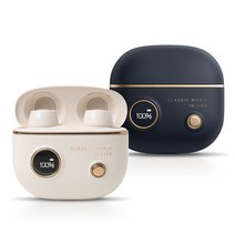 브리츠 AcousticBuds1 고음질 레트로 노이즈캔슬링 무선 프리미엄 블루투스 이어폰, 네이비 색상