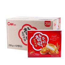 청우 오리지날찰떡쿠키 258g 10입 한박스 쿠키 세트 어린이집간식 COOKIE 쿠키답례품 과자선물