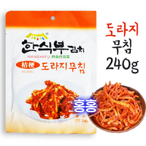 홍홍 중국식품 중국 한식부 도라지무침 연변 도라지무침 밑반찬, 240g, 1개
