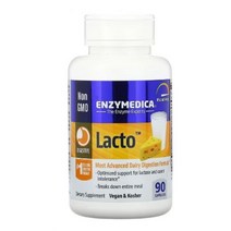 엔자이메디카 락토 Lacto 효소 90 캡슐 Amylase 아밀레이스 Protease 단백질분해효소 Glucoamylase 말테이스 cellulose 셀룰로스