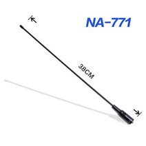 CHAOX Nagoya NA 771 여성 듀얼 밴드 VHF/UHF 144/430MHz 소프트 안테나 NA771 Baofeng SMA F UV 5R 워키 토키, CPG22DJPJ0512A139