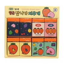 핑크풋 당근 잘 나가 지우개 8개입 4개