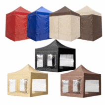 남보마트 ( 투명 바람막이 ) 대형 천막 캐노피 텐트 행사 부스 시장 노점 야유회 주차장 낚시, 4.5m, 지퍼 유, 브라운