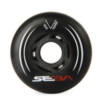 발광 롤러 스케이트 스피드 야광 신발 휠 바퀴 베어링 보드 100 Original SEBA 인라인 85A Slalom 90A 용 슬라이딩 72 76 80 mm Patines Ti, Black  90A+72mm x 8 16 Bearing