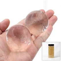 크리스탈볼 8mm 1000g 케이스포함 투명 하이드로 소일 워터젤 고흡수성수지 수정토 대체토양 수경재배 방향제 개구리알모양