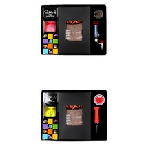 세인트나인 3구 칼라골프공 양말세트 선물용 홀인원기념 골프공선물 비거리, 파이어볼볼마커, 자석티