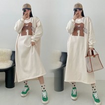 위쉬몰 MA 슈퍼알프린팅기모원피스(N611H211) 빅사이즈