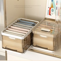 터치온리 접이식 수납함 장롱수납 티셔츠정리 소품정리 옷장수납방법, 바지수납함 （뚜껑 없음 9칸）