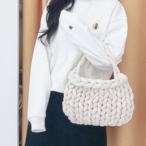 벨벳 자이언트얀 빅얀 루피망고실 왕모찌실 가방 DIY 핑거니팅 20색상, TOP 패브릭얀 1kg, TOP 오트밀