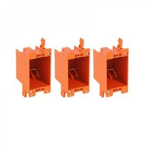 (3팩) CLOUDY BAY 싱글 갱 전기 콘센트 박스 35 6리터(14입방 인치) 정션 박스 오래된 작업 박스 UL 등록, 3 Pack, 1 갱