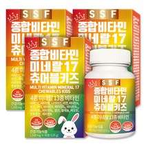 순수식품 종합 비타민 미네랄 17종 츄어블 어린이 키즈 270정, 270개, 1500mg