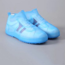 Younimu 실리콘 신발 방수커버 장마 신발 장화 커버 실리콘 신발커버 미끄럼방지 신발커버 낚시 여행 필수품, S(30-33야드), 로우탑 푸른 색