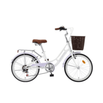 삼천리자전거 프림로즈 20인치 7단 시티형 클래식, 펄 화이트