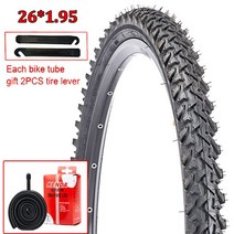 MTB 타이어 KENDA-26 인치 자전거 타이어 24x4.95 산악 27TPI 40-65PSI MTB 휠 내부 튜브 사이클링, 26-1.95-타이어 튜브