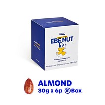 ebenut 이베넛 아몬드정과 영양 간식 강정 선물 소포장 30g 6팩 180g, 아몬드 30g x 6ea(180g)