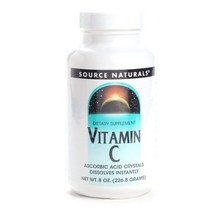 Source Naturals 비타민 C 아스코르빈산 크리스탈, 226.8g, 3개