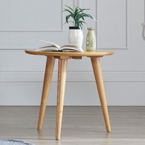 라이나 550원형 소파테이블 3colors, 색상:네추럴